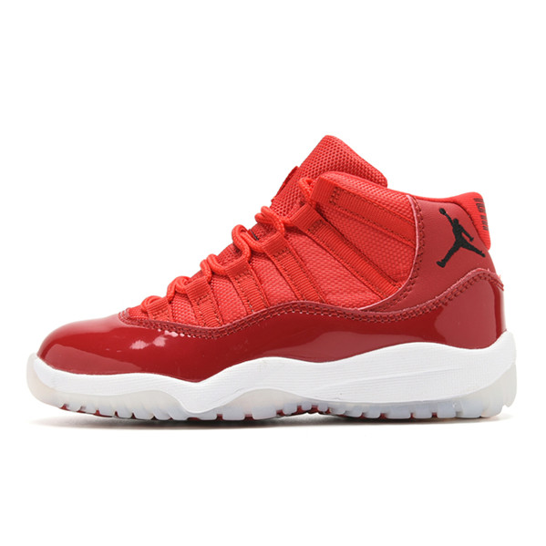 Youth Running Weapon Air Jordan 11 Red Shoes 036